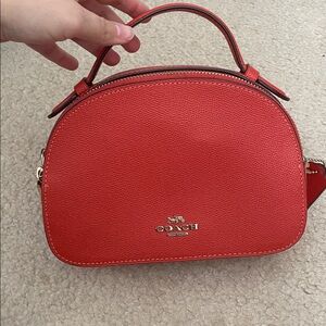 Coach Red Orange Crossbody Bag